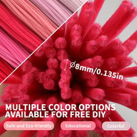 Bâtonnets de laine épais de 8 mm, 100 pièces, 54 couleurs disponibles, ultra-denses, qualité supérieure, approvisionnement direct usine en gros