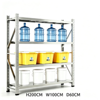 Étagère Moderne Robuste à 4 Niveaux en Acier Inoxydable, Réglable, Étanche, Anti-Rouille, Écologique et Multifonctionnelle pour Écoles et Supermarchés