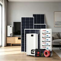 Système complet de stockage d'énergie solaire 48V 5kW 10kW, système hybride photovoltaïque hors réseau, kit de système solaire domestique 10kW pour usage domestique