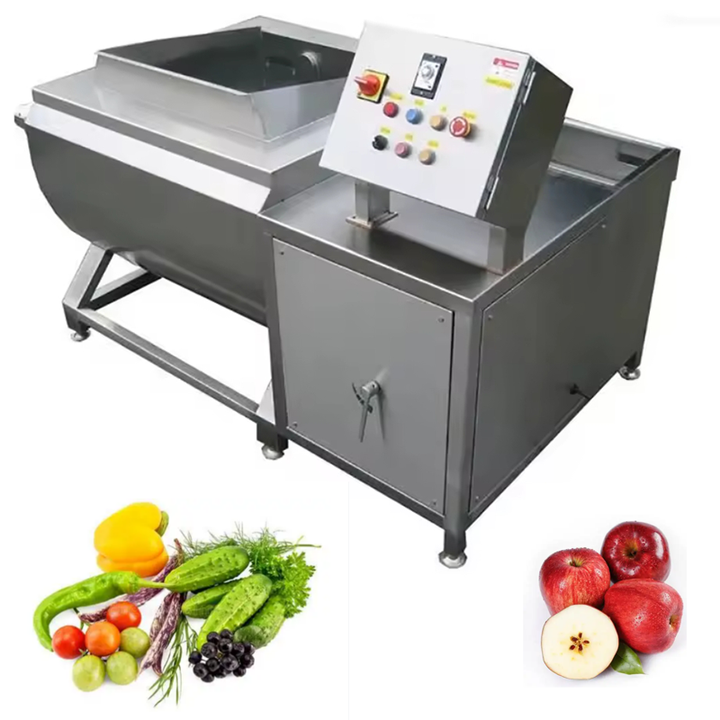 Simple Operation Rotary Drum Fruit and Vegetable Washing Machine Bubble ...