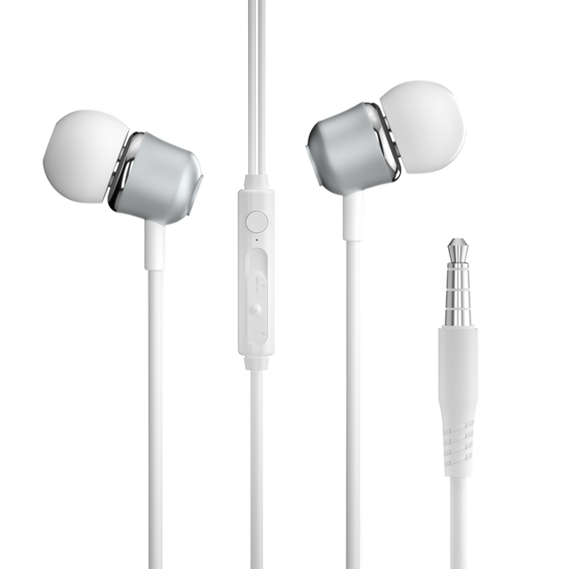 Maimi 1.2m Press Control Music Earbuds with Mic 3.5mm in Ear Earphone with Wire Microphone Wired Earphones