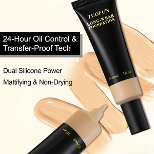 ผู้ผลิตจากจีน รับผลิตแบบ OEM โลโก้สั่งทำ แบรนด์ส่วนตัว รองพื้นติดทนนานสำหรับทุกสภาพผิว - Product Image 2