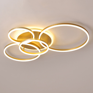 Hiện Đại Acrylic <span class=keywords><strong>Led</strong></span> Vòng Tròn Đèn Trần Bề Mặt Phòng Ngủ Sang Trọng Bầu Không Khí Gắn Đèn Trần Với Điều Khiển Từ Xa - Product Image 1