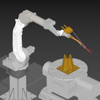 Sistem Robot Pengelasan Gantry Tanpa Pengajaran dengan Panduan Visi 3D, Workstation Pengelasan Robotik Berpergian Dua Sumbu