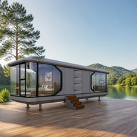 Maison conteneur chinoise de 20 pieds, maison conteneur de luxe moderne modulaire préfabriquée, maison habitable extensible de 30 pieds
