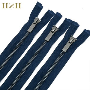 Chất Lượng Cao Tùy Chỉnh Chiều Dài 3 #5 #8 # Tự Động Khóa Đóng End Kim Loại Dây Kéo Cho Quần Jean Áo Khoá<span class=keywords><strong>c</strong></span> Denim Màu Xanh Kim Loại Dây Kéo - Product Image 2