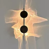 Nouvelle Lampe Murale LED Rotative Brevetée AB, Design Moderne et Simple, Effet Ondulé, pour Salon, Chambre, Escalier, Couloir, Ambiance Lumineuse