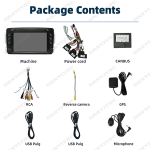 7 pouces 2din Android autoradio lecteur Audio pour Mercedes Benz CLK <span class=keywords><strong>W209</strong></span> Carplay carte GPS Navigation WIFI système multimédia - Product Image 5