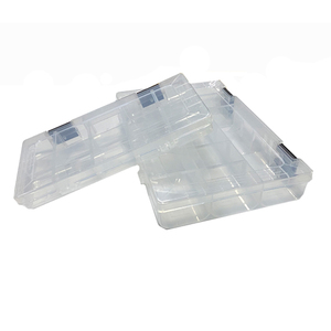 Various sizes plastic bait case fly fishing flies box utility convenient fishing box bait