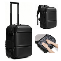 Ransel Perjalanan Kompresi Vakum yang Dapat Diperluas, Tahan Air, dengan Kompartemen Laptop dan Pengisian Daya USB, Kapasitas Besar untuk Bisnis, Hiking, dan Aktivitas Luar Ruangan