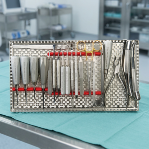 Kit d'instruments dentaires manuels de classe II BK Industries pour l'extraction dentaire, poignée moletée argentée, 12 positions de mâchoires - Product Image 6