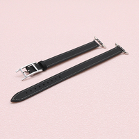 Bracelet de montre en cuir rose pour montre casio Longines Bracelet en cuir véritable Cartier Garmin Seiko montres 20mm Bracelet Double Tour