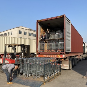 มือผลักดันรถเข็นแพลตฟอร์มคู่สากลรถเข็นสินค้ารถเข็นคลังสินค้ารถเข็นผู้ผลิต - Product Image 4