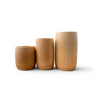 Vaso Reutilizable de Bambú Natural ECO para Bebidas, para Hogar, Cafetería, Restaurante y Compradores Mayoristas - Product Image 1