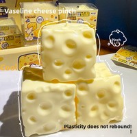 Jouet à presser en forme de fromage rose de grande taille ASMR, en TPR et en farine, pour les deux sexes, à partir de 14 ans, cadeaux de fête