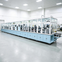Machine d'assemblage automatique de rotors PMSM pour véhicules électriques avec encastrage magnétique robotisé, serrage hydraulique et inspection visuelle des défauts en ligne