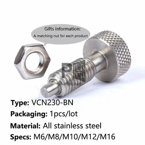 M6/8/10/12/16 thép không gỉ mùa xuân vít bu lông Knurled chỉ số plungers kim loại tự khóa chỉ số plungers pins - Product Image 2
