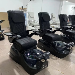 Sillón de Pedicura Eléctrico con Vibración Ajustable y Bañera de Hidromasaje, Sillón Reclinable para Salón de Belleza y Spa de Uñas - Product Image 5