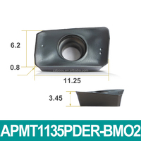 Plaquettes de fraisage CNC APMT APMT11 APMT1135 APMT1135PDER-BM02 BP9508-4 pour l'acier, l'acier inoxydable et la fonte