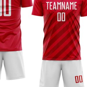 Nuevo Conjunto de Uniforme de Fútbol con Rayas Diagonales, Camiseta de Manga Corta, Ropa Deportiva Transpirable para Entrenamiento y Partido - Product Image 4