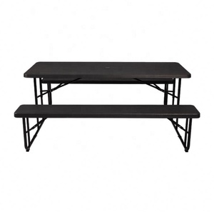 Cortile Picnic all'aperto per feste pranzo pieghevole birreria di plastica Set di birra tavolo e panca per eventi - Product Image 4