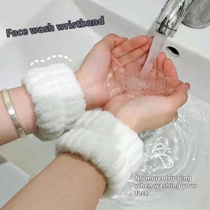 Pulseras elásticas de Spa personalizadas Unisex, diadema facial de lavado de alta calidad, conjunto de diadema de felpa suave, accesorios de moda bonitos Linch - Product Image 3