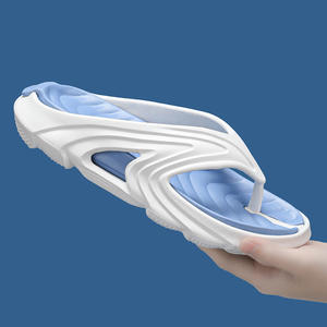 Chanclas de Verano para Hombre, con Punta Abierta, de Dos Tonos, Resistentes al Desgaste, con Suela Gruesa Antideslizante, para Playa y Exteriores - Product Image 4