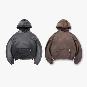 Youchen Tùy Chỉnh Logo Dập Nổi Cổ Điển Rửa Sạch Áo Thun Áo Drop Shoulder Đường Phố Mặc Đau Khổ Hip Hop Áo Cho Nam Giới - Product Image 2