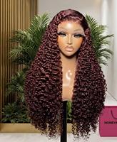 Perruques en cheveux humains bouclés Pixie marron avec dentelle transparente 5x5, cheveux vierges bruts vietnamiens de luxe, prêtes à porter sans colle