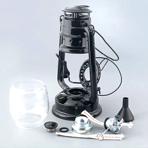 Lampe à kérosène intérieure de grande capacité réglable à 3 mèches avec couvercle détachable - Product Image 3