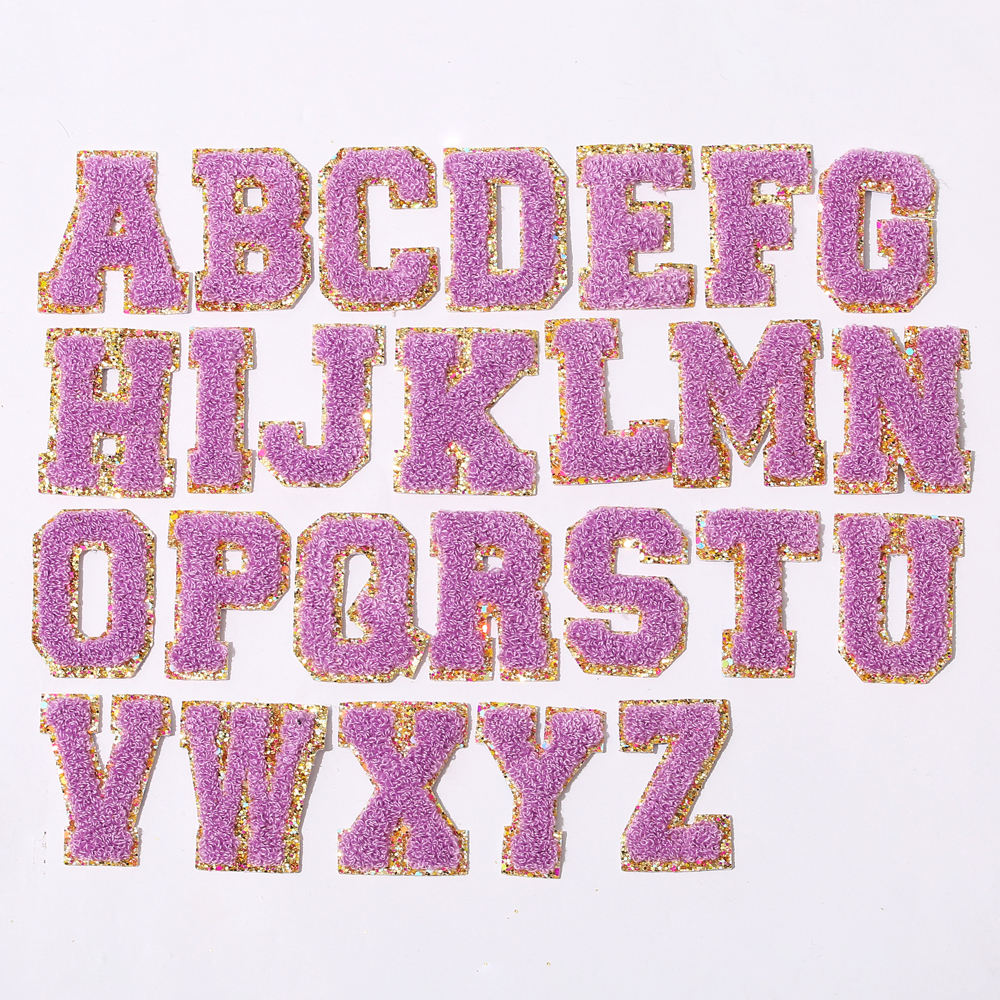 Alphabet lilas (A-Z)