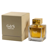 Flacon de parfum de 100 ml avec boîte, impression de logo personnalisée, flacon de parfum en verre givré avec boîte cadeau de luxe, parfait pour l'emballage