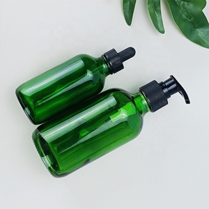 Stocked 4oz 8oz 16oz 250ml 500ml Recycled <b>Empty</b> Hotel Clear Amber Glass Boston Shampoo <b>Bottle</b> With Pump Head - Product Image 6