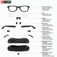 Gafas Inteligentes con IA 2026, Cámara 4K de 13MP, Grabación de Video WiFi, Llamadas Bluetooth, para Hombres y Mujeres, Vlog al Aire Libre