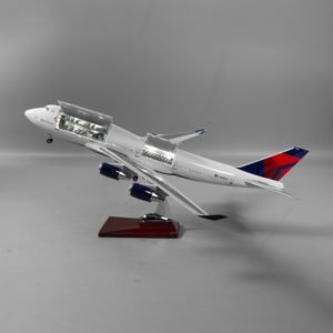 Modèle d'avion Boeing B747 <span class=keywords><strong>Air</strong></span> Force One <span class=keywords><strong>KLM</strong></span> Delta Prototype PAN AM <span class=keywords><strong>Air</strong></span> China Type ouvert Taille 47cm Échelle 1/150 - Product Image 5
