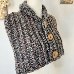 Écharpe en <span class=keywords><strong>tricot</strong></span> épais et doux pour <span class=keywords><strong>femme</strong></span>, nouveau design 2026, écharpe infinie tendance, cache-cou d'hiver pour les accessoires par temps froid - Product Image 3