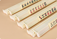 Support de Mahjong Moderne Classique Américain de Luxe en Acrylique Couleur Unie avec Tige de Poussée Portable Durable Étanche Écologique Universel