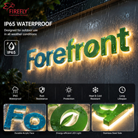 Letras de Canal con Retroiluminación LED Personalizadas, Letrero con Logotipo para Exteriores Resistente al Agua IP65, Letreros Comerciales con Iluminación 3D para Fachadas
