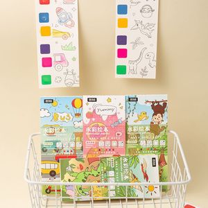 Carnet de coloriage à l'aquarelle pour enfants de 3 à 6 ans avec personnages d'anime, jouets de dessin pour enfants - Product Image 5