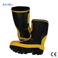 Bottes de sauvetage incendie EN15090 avec embout en acier, semelle antidérapante en caoutchouc, ignifuges, imperméables, résistantes à la chaleur, vente directe usine, OEM