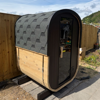 Sauna de jardin compact pour 2 personnes, idéal pour les familles ayant un petit espace de cour