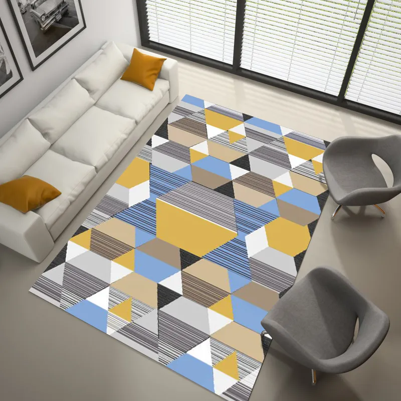 3D Digital Printed Crystal Velvet Room Rug Carpets For Livingroom carpet unti-slip carpet