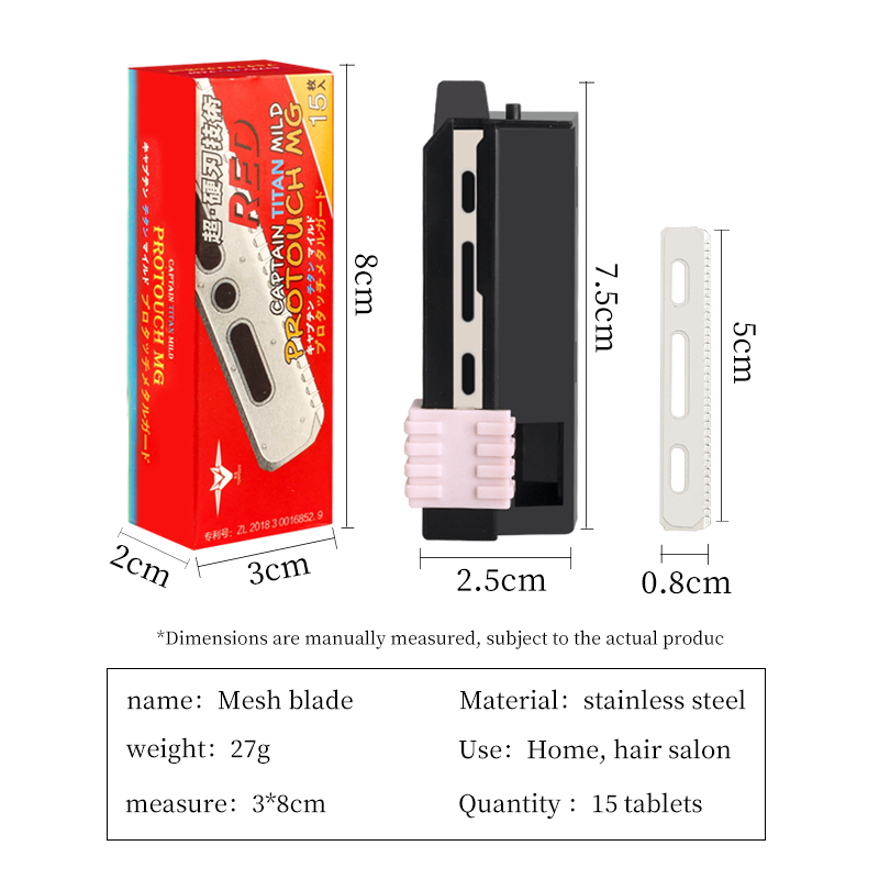 15pcs a box mesh razor blade