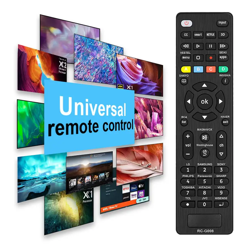 Telecomando Smart Universal TV per LG Samsung TCL Philips Vizio Sharp Sony Panasonic Sanyo Insignia Toshiba Controller