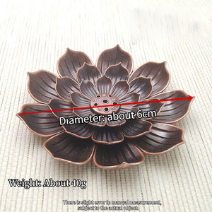 Porte-<span class=keywords><strong>encens</strong></span> Lotus en laiton avec cascade reflux bâtons de brûleur d'<span class=keywords><strong>encens</strong></span> en métal pour la méditation Yoga décor maison - Product Image 6