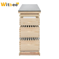 Ventes chaudes 2024 Nouveaux ruches Langstroth en bois de 20 mm d'épaisseur avec revêtement en cire pour les abeilles