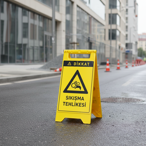 Señal de Advertencia de Seguridad: Piso Mojado, Plástico, para Exteriores, Carreteras - Product Image 3
