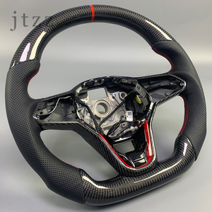 Volante de Fibra de Carbono Duradero con Larga Vida Útil, Apto para Actualizar el Volante del Automóvil Volkswagen <span class=keywords><strong>GTI</strong></span> MK8MK7MK6MK5 - Product Image 2