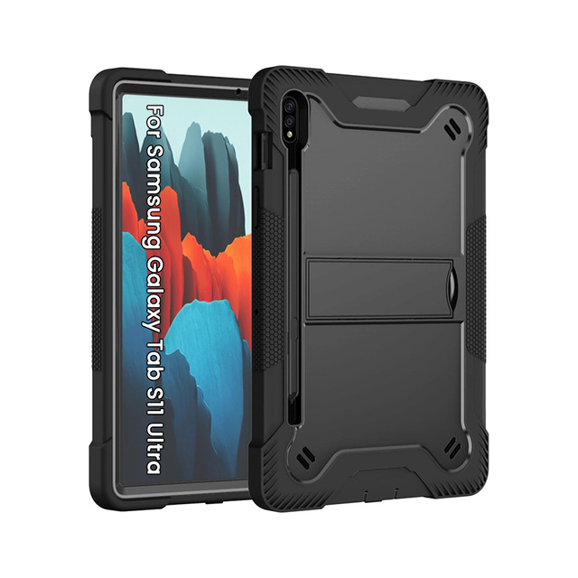 Popular Shockproof Tablet Case for SamsungGalaxy Tab S11 Ultra 14.6 Inch Tablet Rugged Cover With Rotating Bracket Tablet Cover