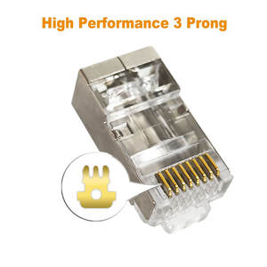 Connecteur RJ45 Cat6 8P8C mâle pour câble Ethernet, prise modulaire traversante FTP SFTP Cat 6 - Product Image 4